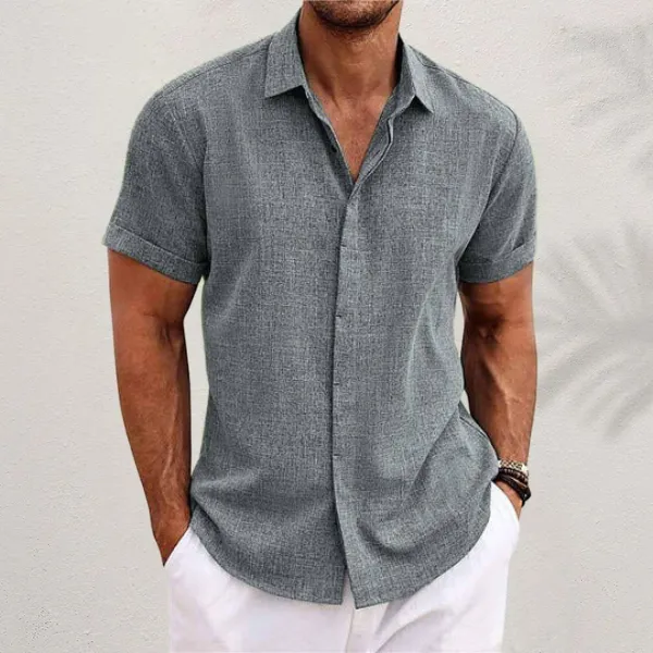ARISO | Elegant Cotton-Linen Shirt