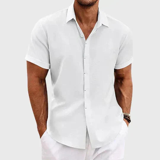 ARISO | Elegant Cotton-Linen Shirt