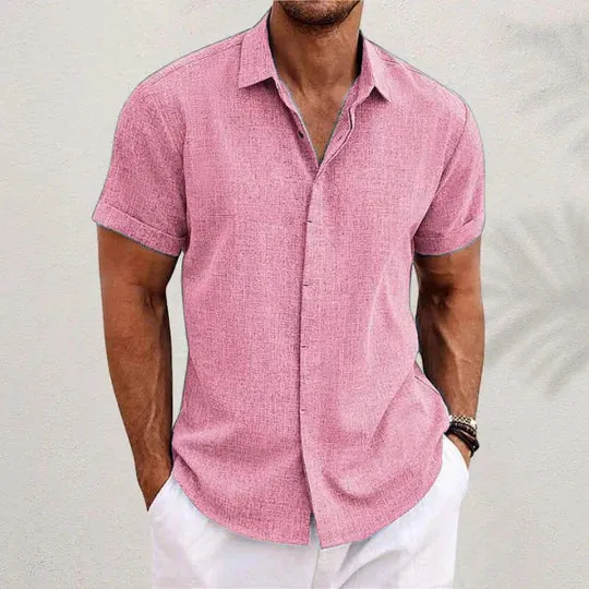 ARISO | Elegant Cotton-Linen Shirt