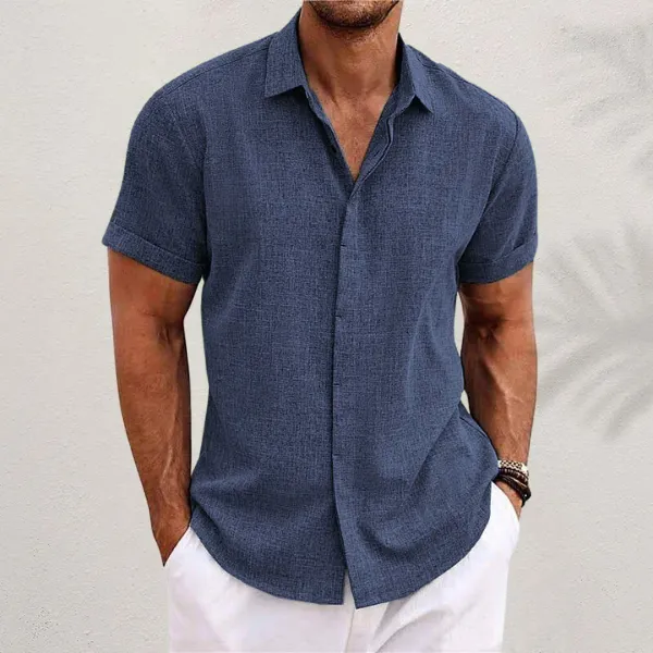 ARISO | Elegant Cotton-Linen Shirt