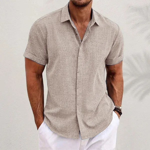 ARISO | Elegant Cotton-Linen Shirt