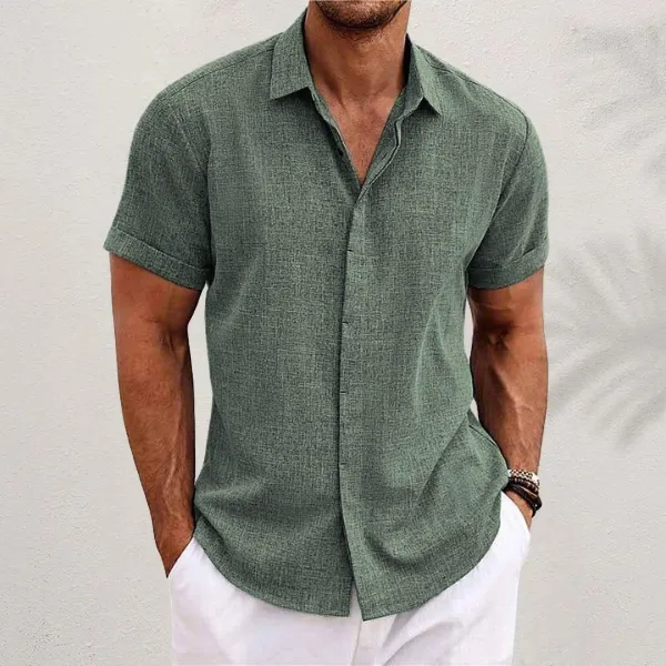 ARISO | Elegant Cotton-Linen Shirt