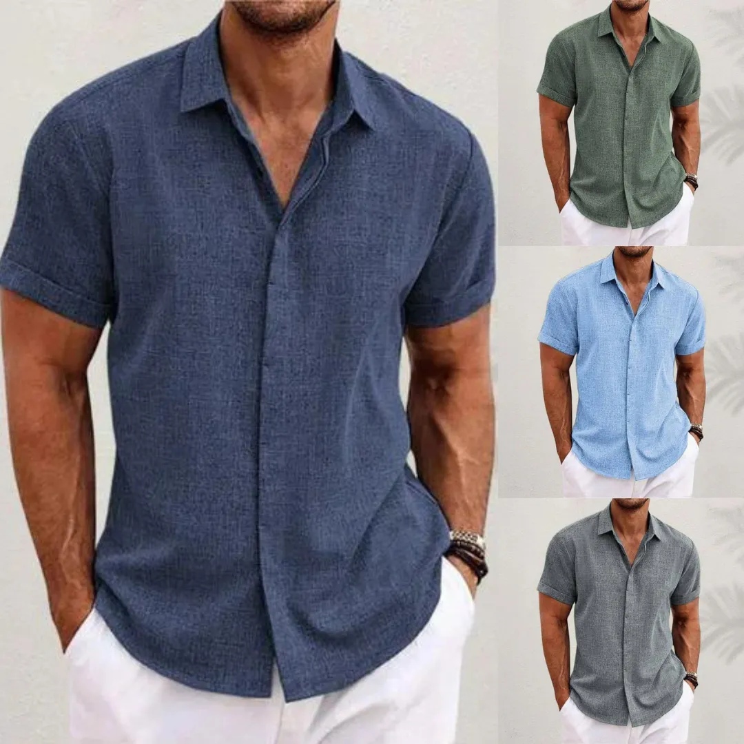 ARISO | Elegant Cotton-Linen Shirt