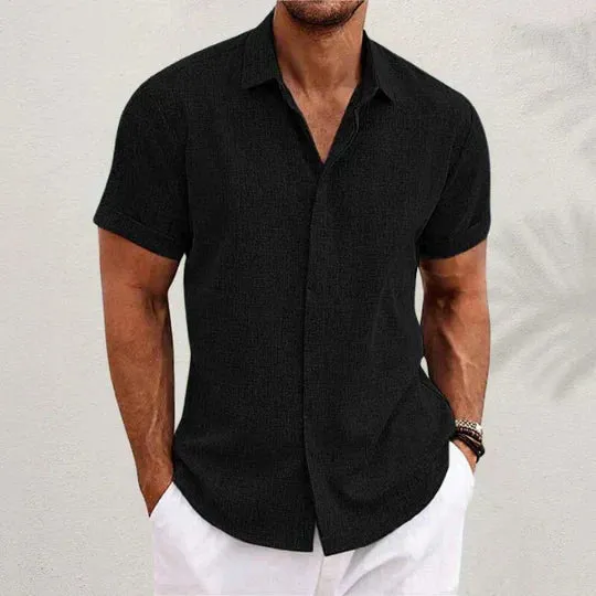 ARISO | Elegant Cotton-Linen Shirt