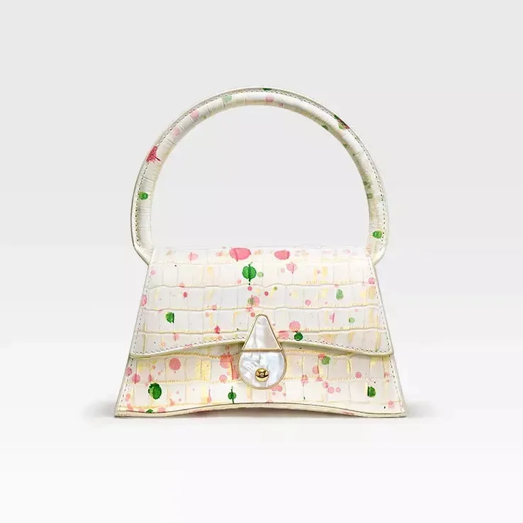 Half Moon Genuine Leather Handbag