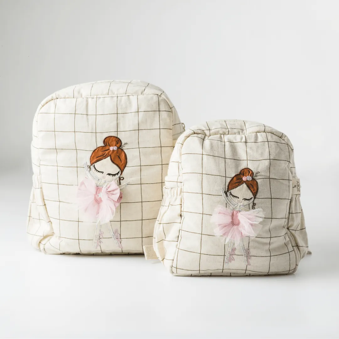 Handcrafted Dazzling Ballerina School Bag (Personalise)