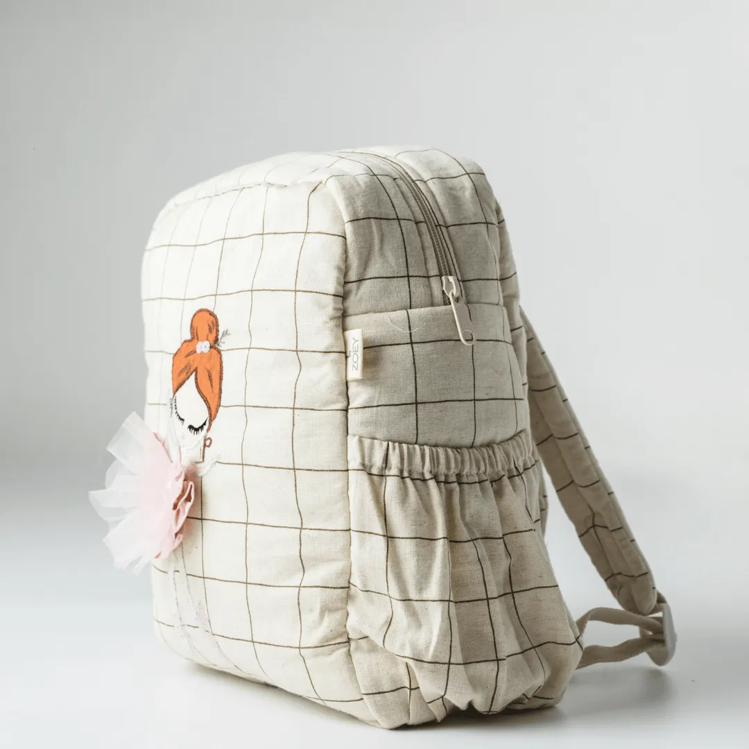 Handcrafted Dazzling Ballerina School Bag (Personalise)