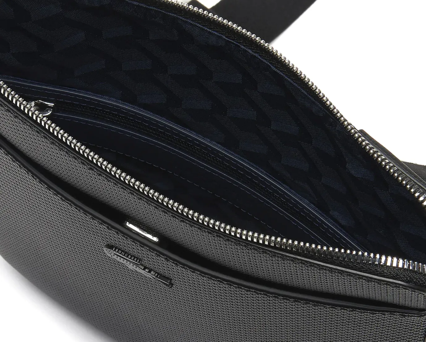 Lacoste Flat Chantaco Crossover Leather Bag