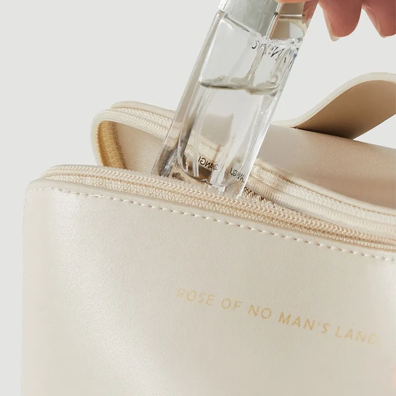 Leather Travel Cosmetic Bag