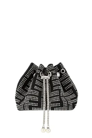 Rhinestone Greek Bucket Bag