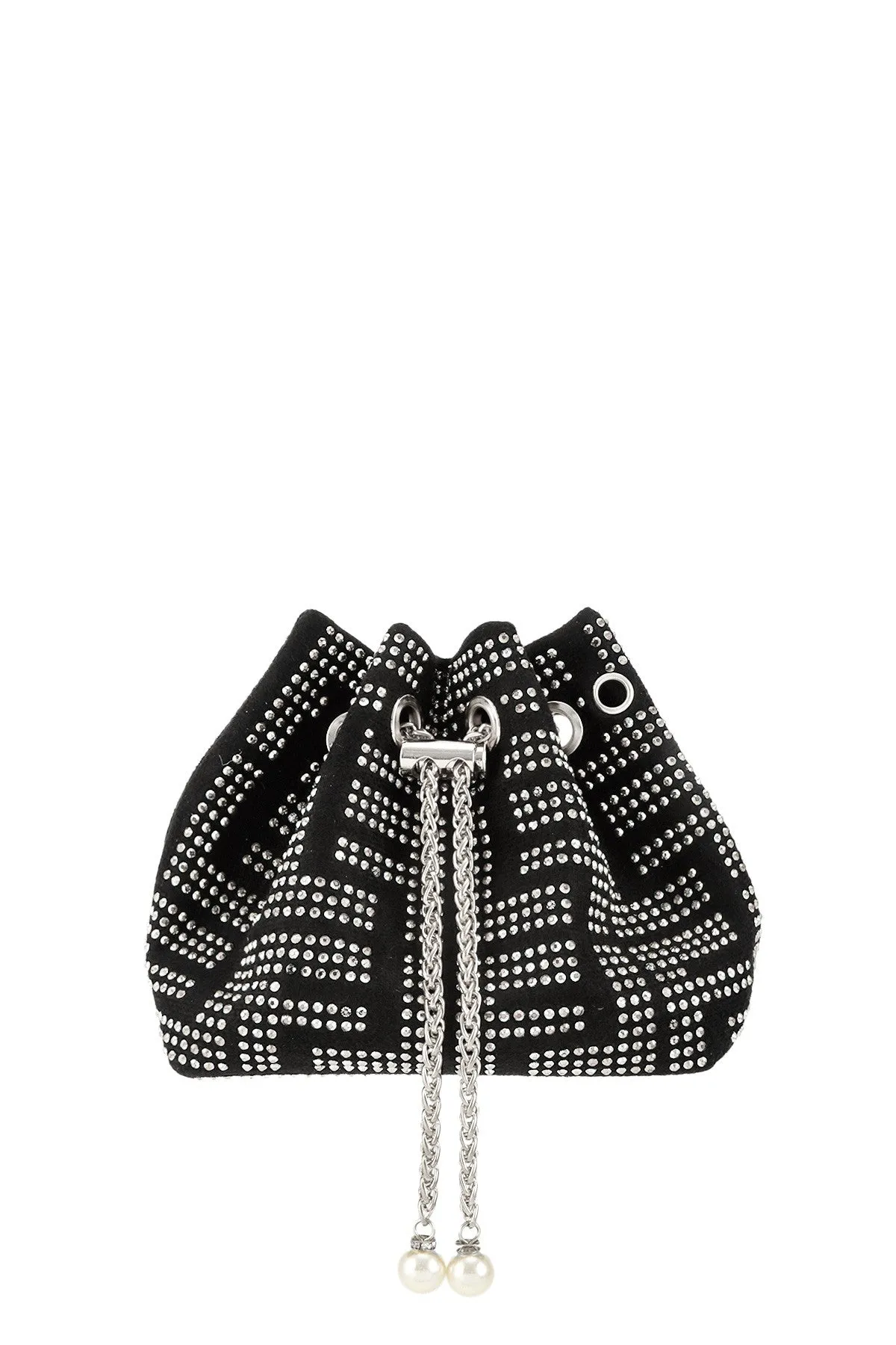 Rhinestone Greek Bucket Bag