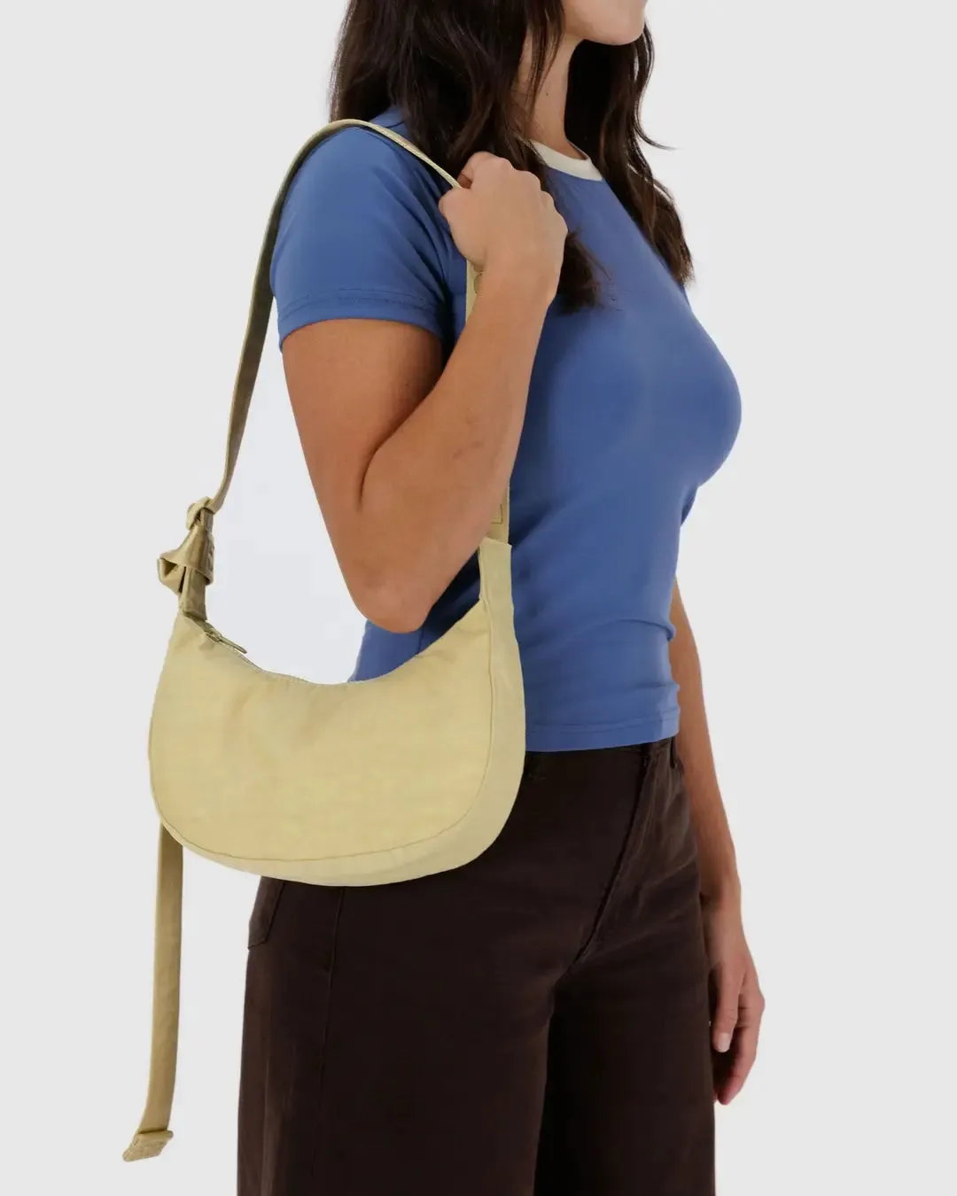 Small Nylon Crescent Bag BUTTER | Baggu SS25