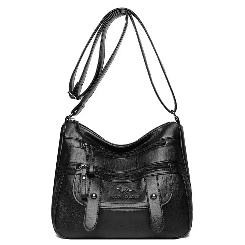 VELORA - CARRY LEATHER HANDBAG